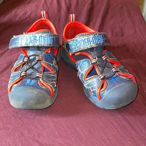 Marvel Spider-Man toddler light up sandals gently used size 10